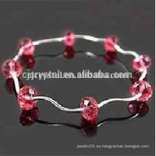 Pulsera de cristal de shambala, pulsera de los granos de la manera